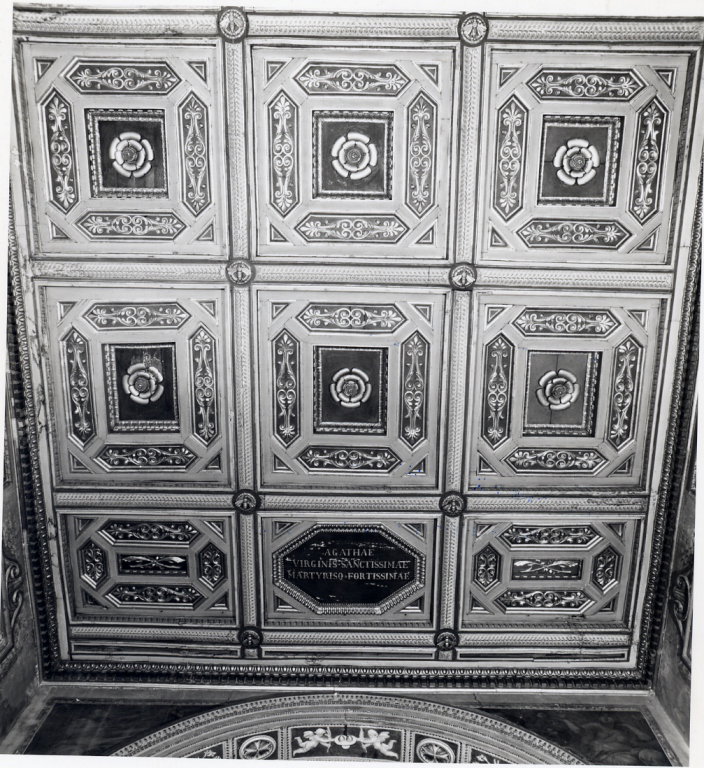soffitto a cassettoni by Castello Domenico, Laghi Simone, Incocha Francesco (sec